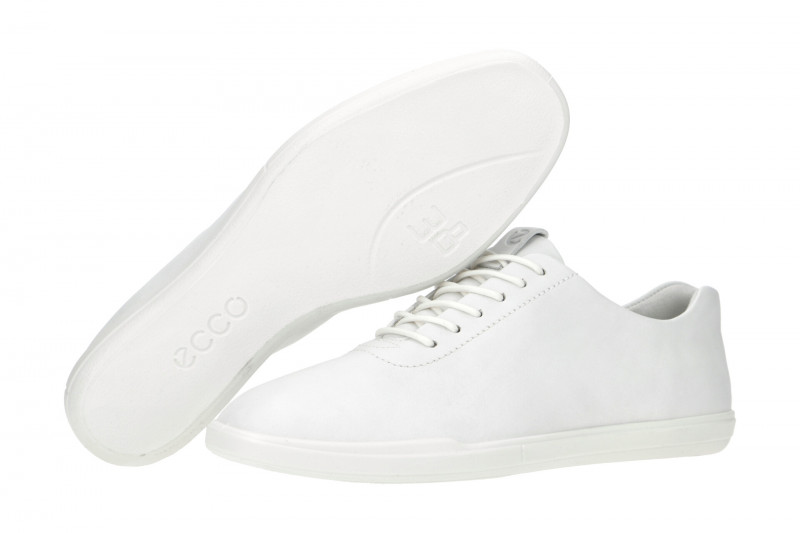 Ecco Simpil Schuhe weiß Damen Schnürer