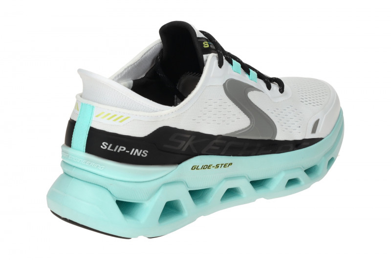 Skechers Glide Schuhe weiß Herren Sneakers Hands Free 232921