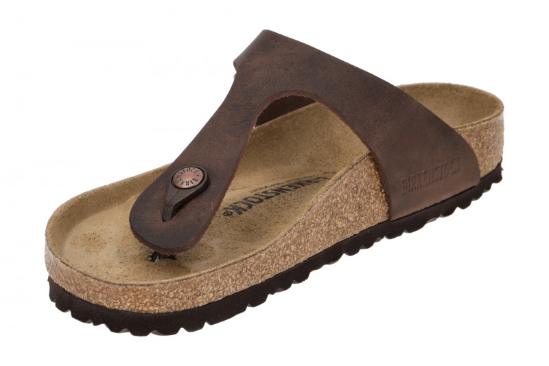 Birkenstock Gizeh Pantolette braun Normal-Weit 743831