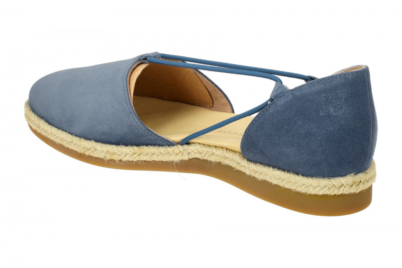 Paul Green Schuhe Espadrilles blau Velour 2856