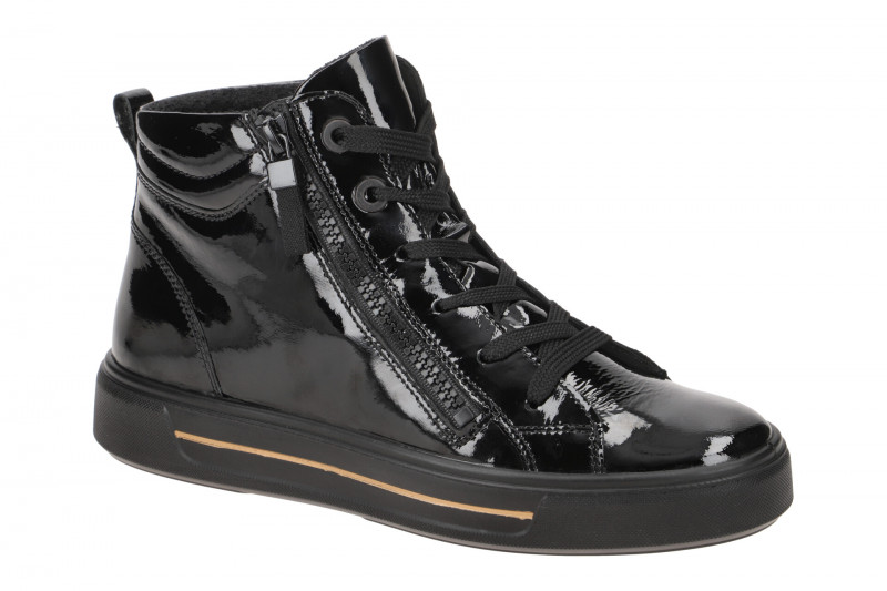 ARA Courtyard Schuhe Sneaker High schwarz Lack 12-27404