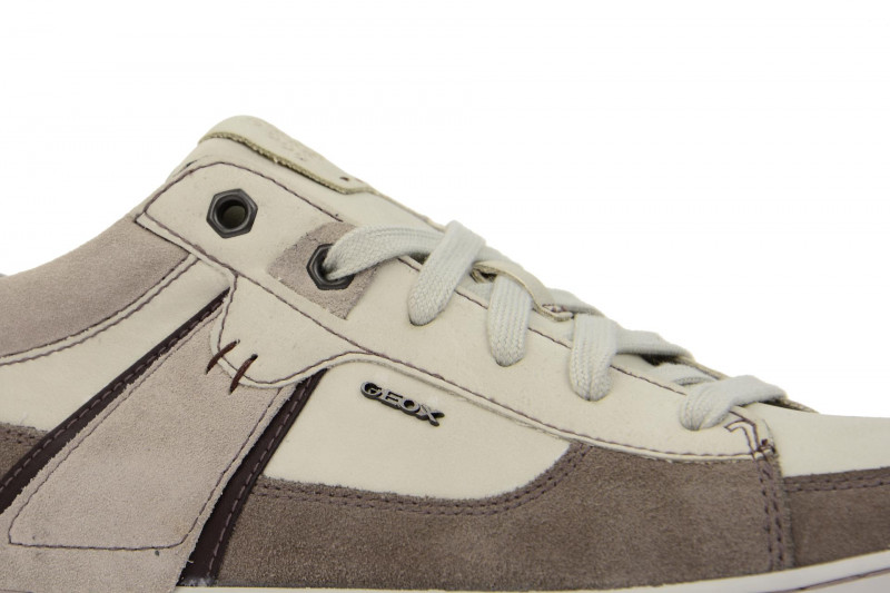 Geox Box Schuhe grau weiß Sneakers U44R3C