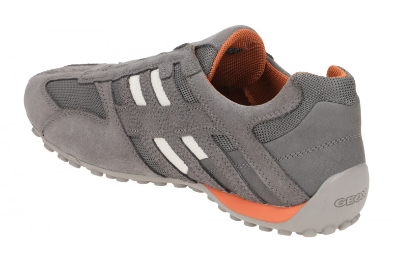 Geox Snake Slipper Schuhe grau orange weiß U4207L