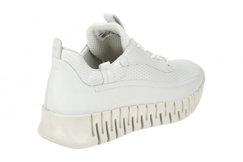 Ecco Gruuv Schuhe weiß Damen Sneakers Rauten 218223