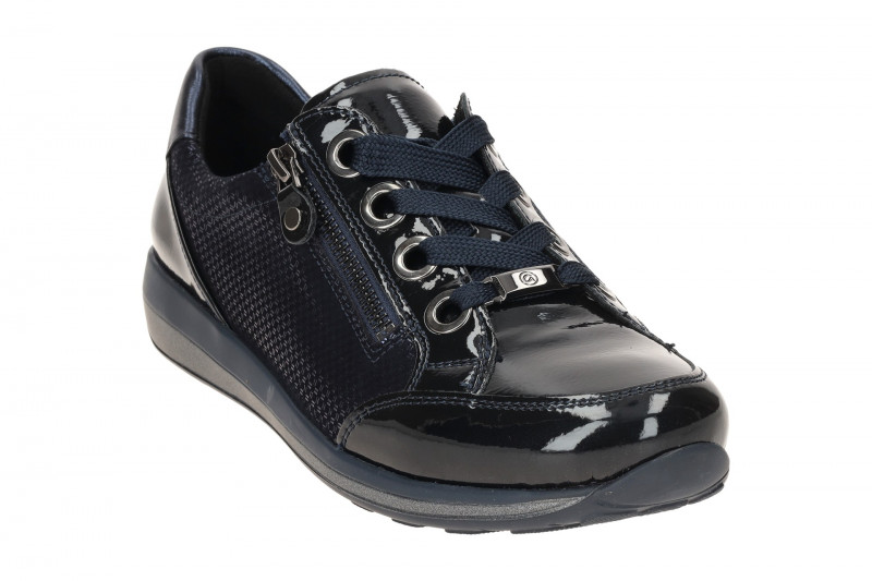 ARA Osaka Schuhe Sneaker blau Metallic Lack 12-64587