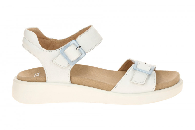 ara Madeira Sandale weiß H-Weite Klett 12-21402