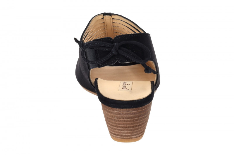 Paul Green Sandaletten dunkelblau Samt Velour 6589