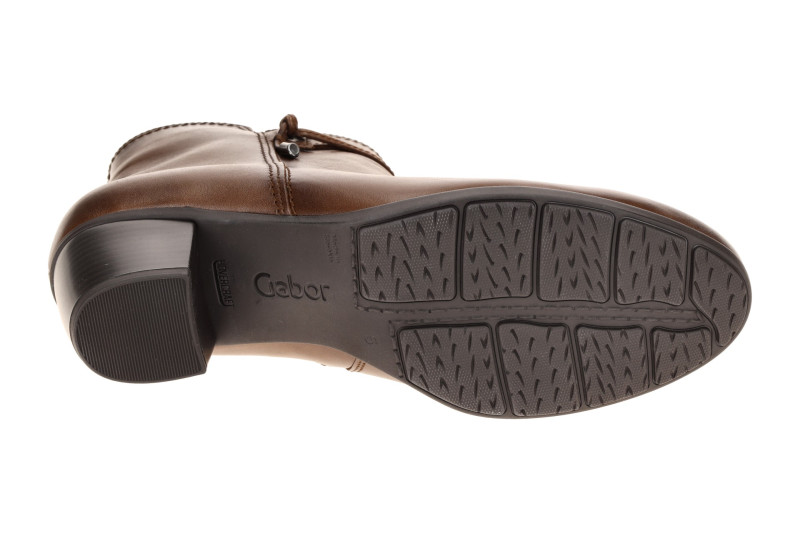 Gabor Stiefelette braun Glattleder Lederband 8029.01.001