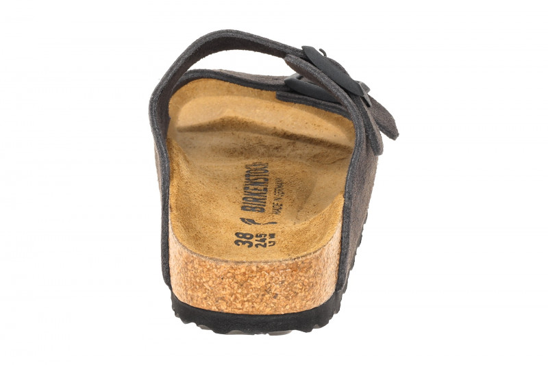 Birkenstock Arizona BS Pantolette dunkelgrau SCHMAL 1028592