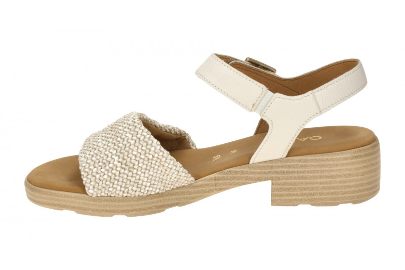 Gabor Sandalette weiß beige H-Weite 82.814.61