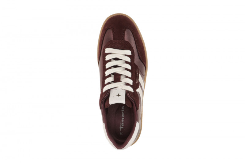 Tamaris Schuhe Sneaker rot metallic 23723