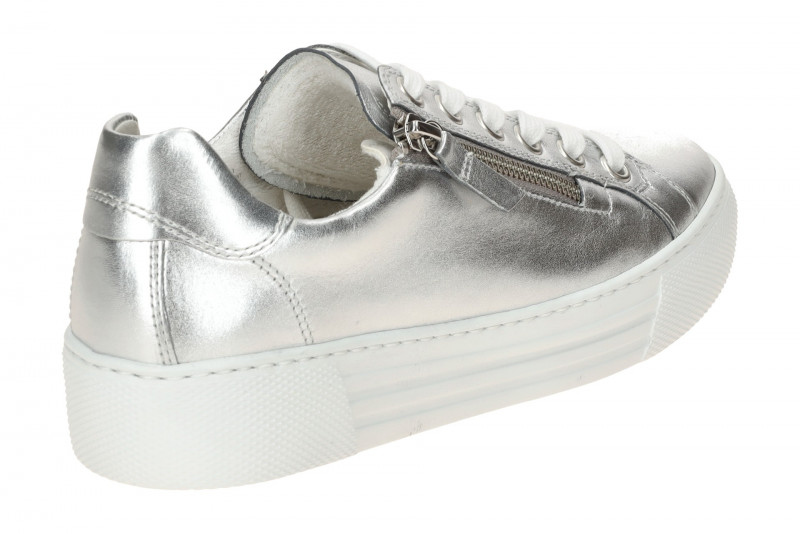 Gabor comfort Sneaker Schuhe silber grau 66.465.10