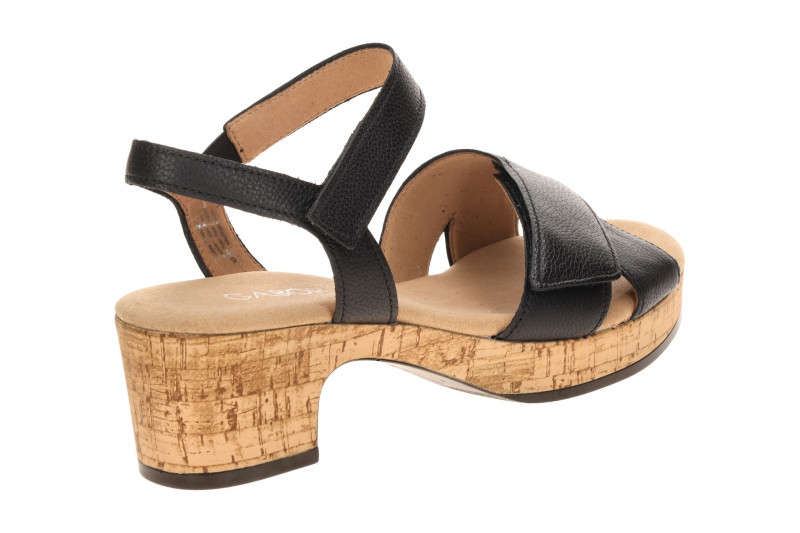 Gabor Plateau Sandalette schwarz Glattleder 82.072.57