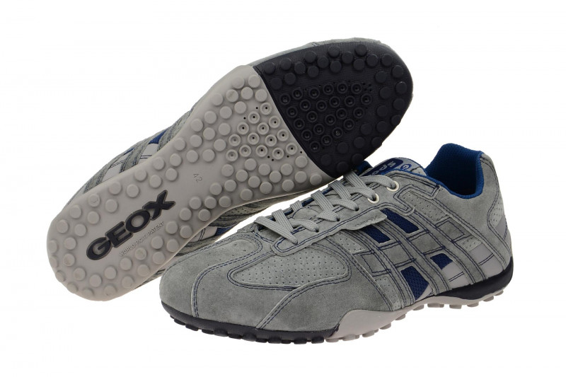Geox Respira Snake K Sneakers in grau blau Herrenschuhe