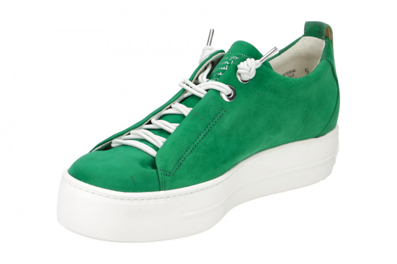 Paul Green Sneaker Plateau Schuhe grün Nubuck 5017