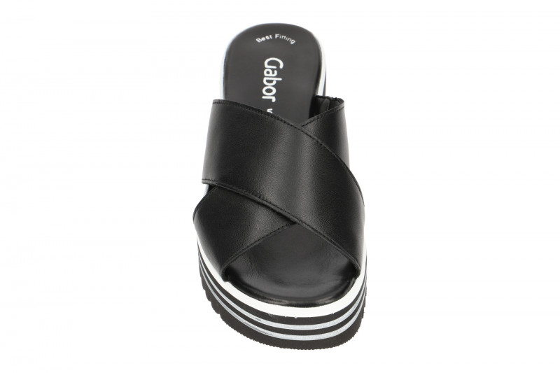 Gabor Plateau Pantolette schwarz 43.620.27