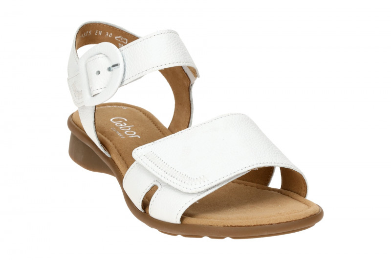 Gabor comfort Sandale weiß Klett Riemchen 66.062.50