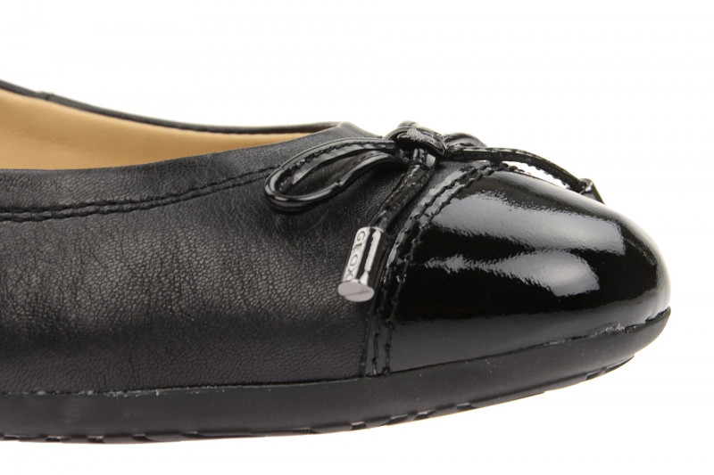 Geox Lola Ballerina schwarz Leder mix
