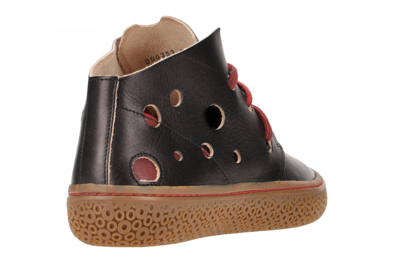 Think Tjub 353 Schuhe schwarz gelocht