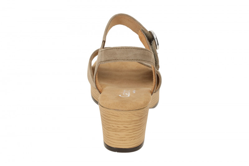Gabor Plateau Sandalette grau taupe Klett 82.071.34