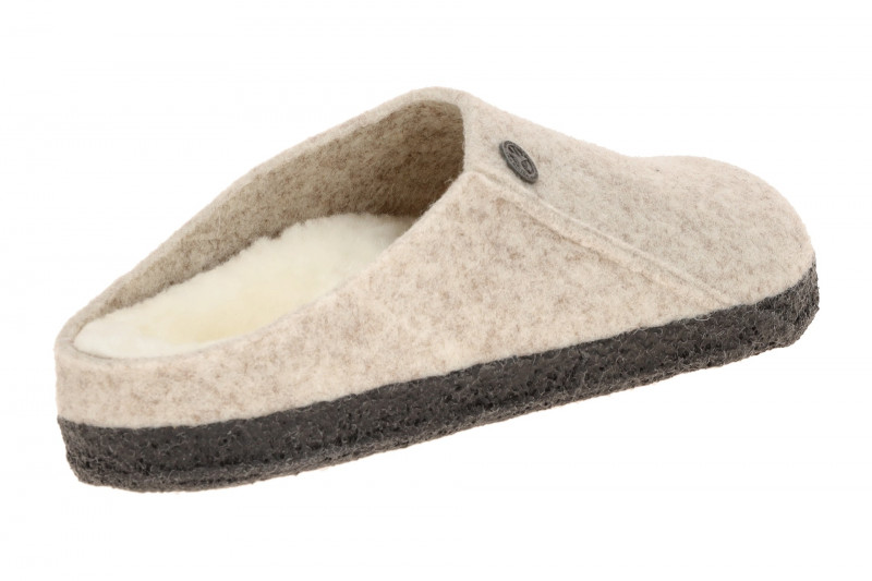 Birkenstock Zermatt Shearling Hausschuhe Clogs grau NORMAL-WEIT