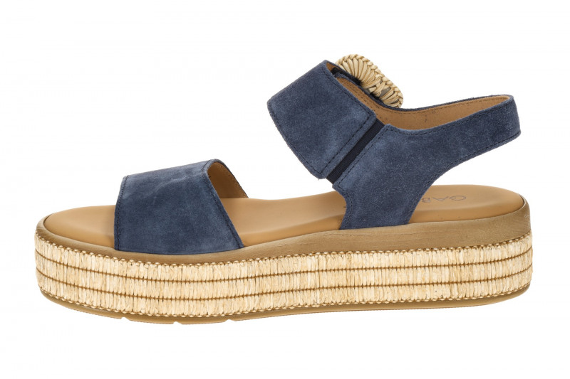 Gabor Fashion Plateau Sandale blau Bast 84.562.16