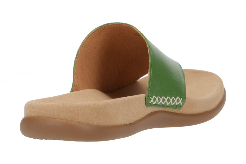 Gabor Pantolette grün Nappa Zehentrenner