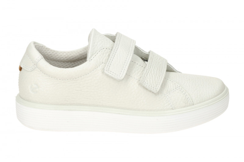 Ecco Soft 60 Kinder Schuhe Slipper weiß Klett 713812