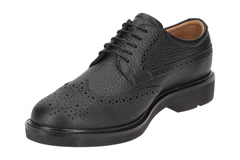 Ecco Metropole London Schuhe schwarz klassik Schnürer 525614