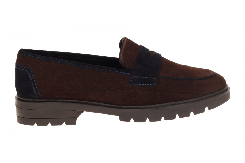 ARA Cambridge Slipper braun Velour Loafer 12-11229