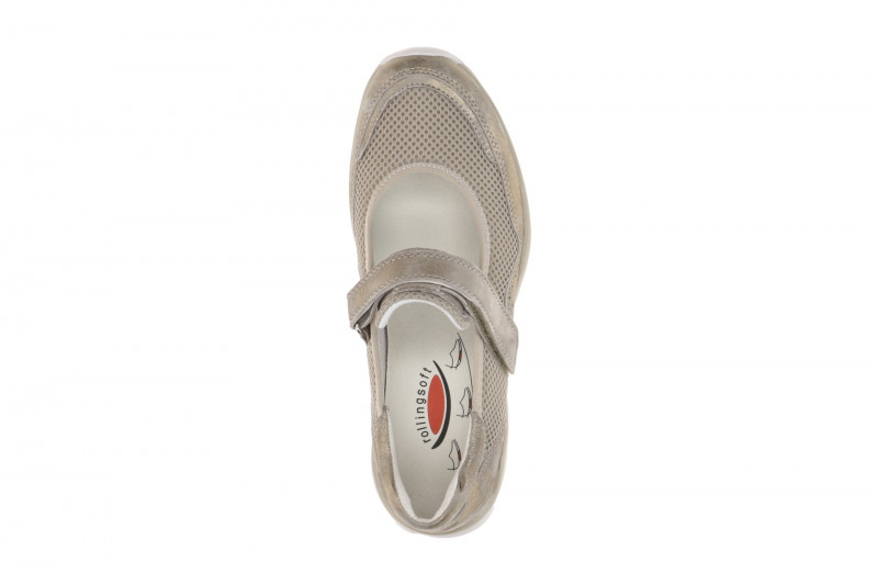 Gabor RollingSoft Schuhe Mary-Jane grau gold 86.961.95