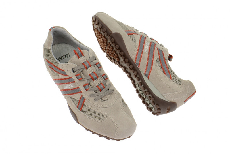 Geox Snake Schuhe grau beige U2207S