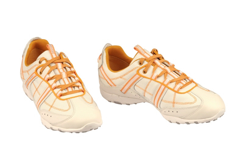 Geox Respira Freccia Schuhe weiß orange