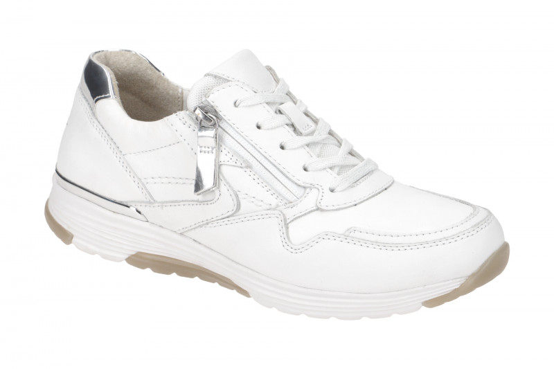 Gabor RollingSoft Schuhe weiß silber Glattleder 86.978.50