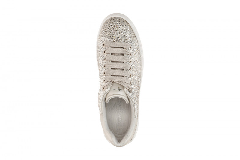 Tamaris Schuhe Plateau Sneaker beige Strass 23795