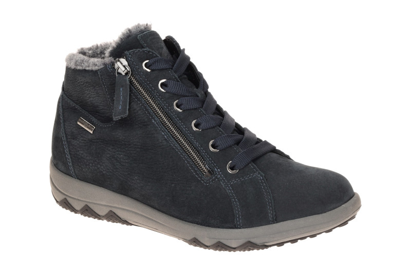 Waldläufer Teresa Winter Stiefelette blau notte H-Weite Waterproof 961971