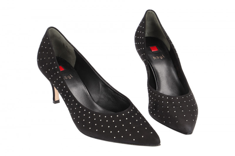 Högl Pumps schwarz Swarovski Crystals