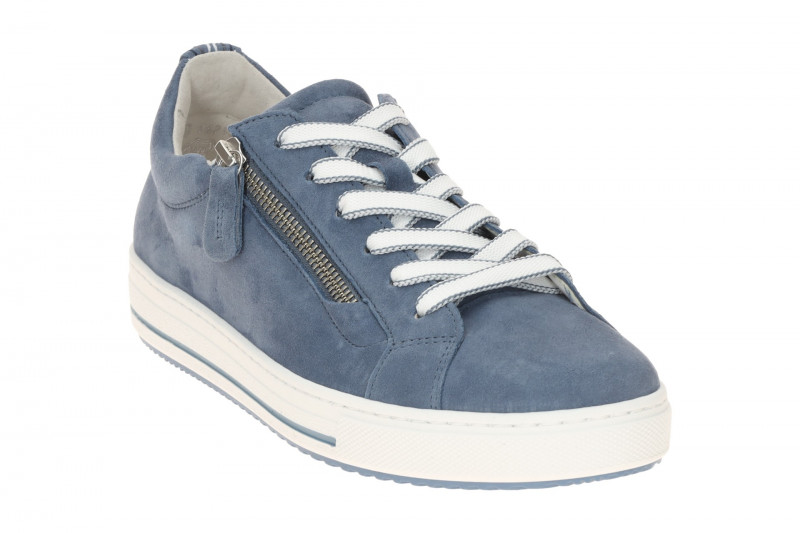 Gabor Sneaker Schuhe hellblau Velour 86.518.46