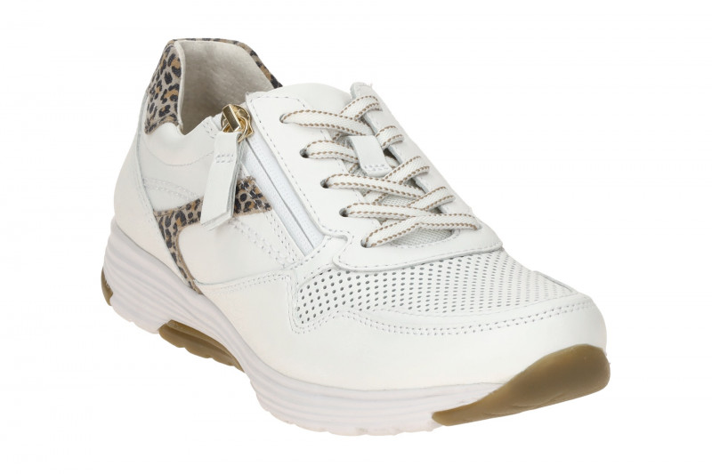 Gabor RollingSoft Schuhe weiß Glattleder LEO 86.978.25
