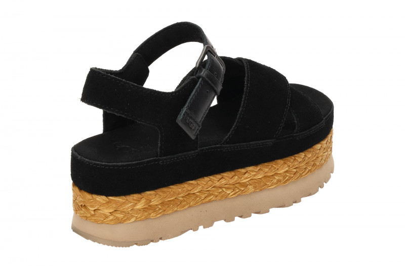 UGG Aubrey Ankle Strap Plateau Sandale schwarz 1167471