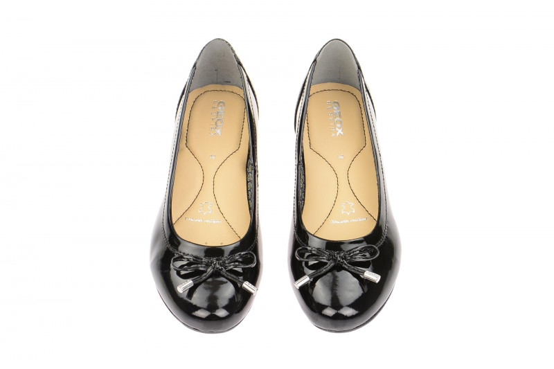 Geox Lola Ballerina schwarz Leder mix