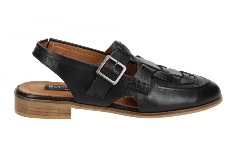 Everybody Sandalette Afina schwarz geschlossen 30503