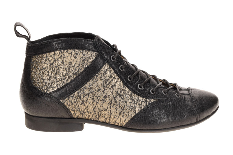 Think Guad 2 Schnür Stiefeletten schwarz gold metallic 618