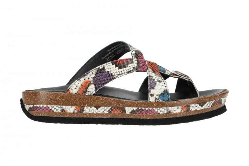 Think Zega Pantolette bunt Zehentrenner