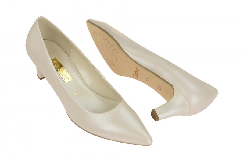 Gabor Pumps weiß perlato - 61.250.60