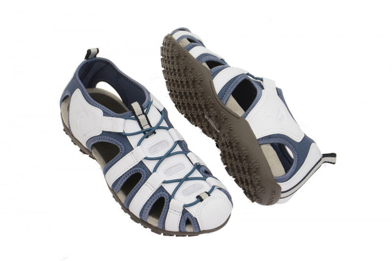 Geox Strel Sandale weiß blau D7125U 05415 C1260