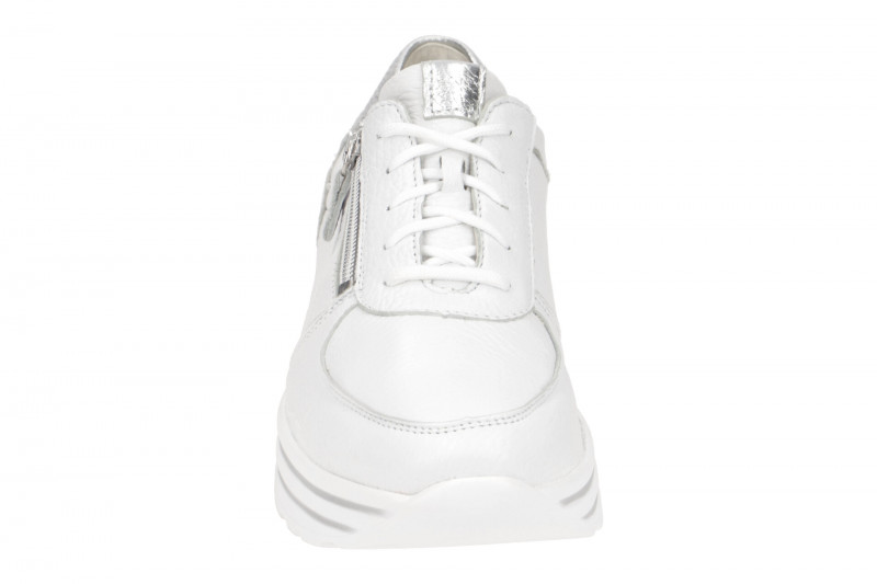Waldläufer Lana Plateau Schuhe weiß silber 758009