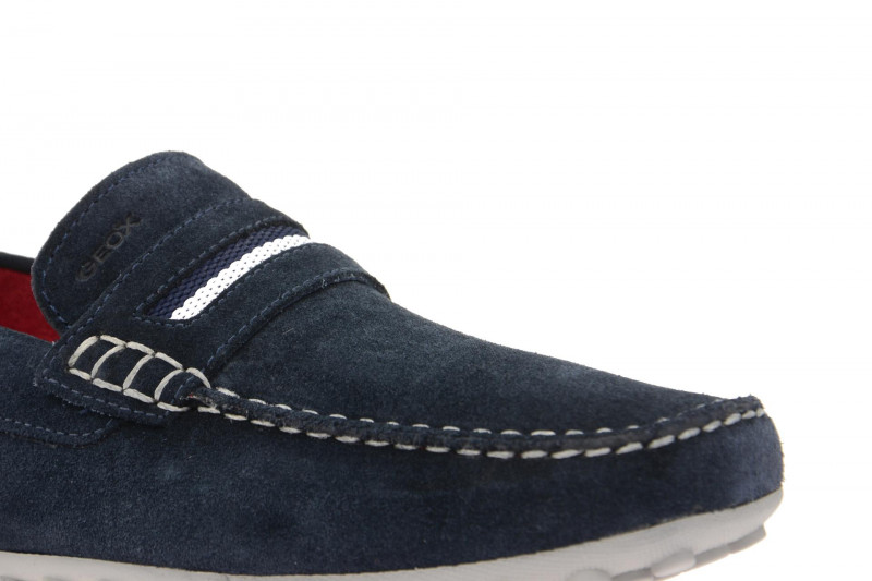 Geox Snake Mokassin Schuhe blau U5207A