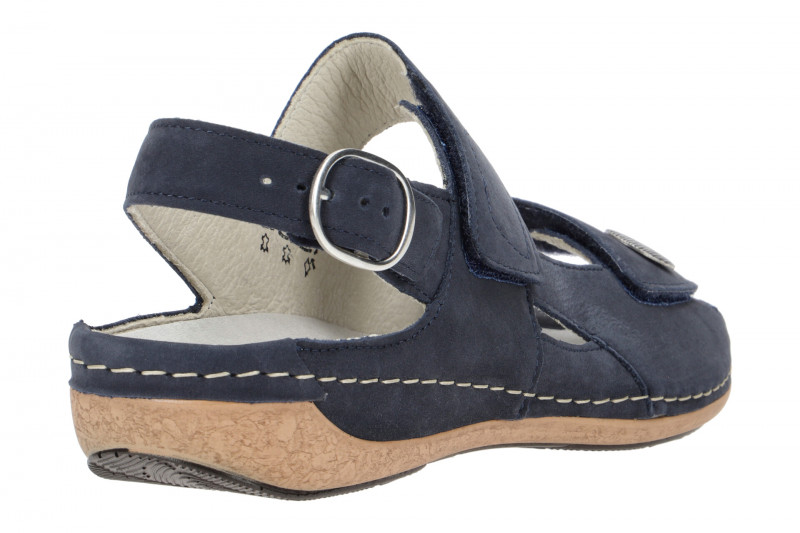 Waldläufer Heliett Sandale blau Nubuck 342002