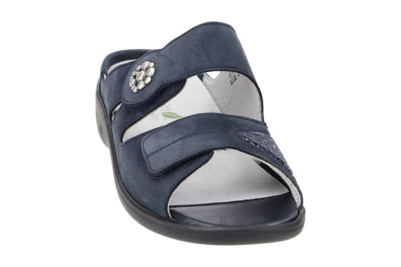 Waldläufer Kara Pantolette blau marine Orthotritt 684K50